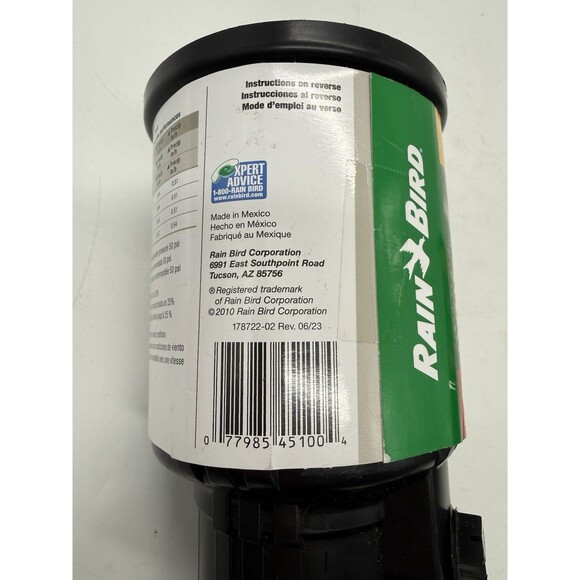 Lot 2 Rain Bird LG-3 Low Gallonage Pop-up Impact Lawn Sprinkler Heads Mini Paw - Picture 8 of 8